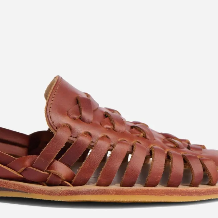 Nisolo Flats and Slip Ons Women Huarache Sandal Brandy Nisolo Flats and Slip Ons Women Huarache Sandal Brandy