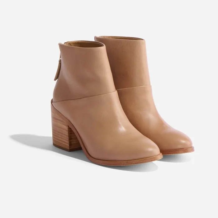 Nisolo Heels Women Dari Boot 20 Almond
