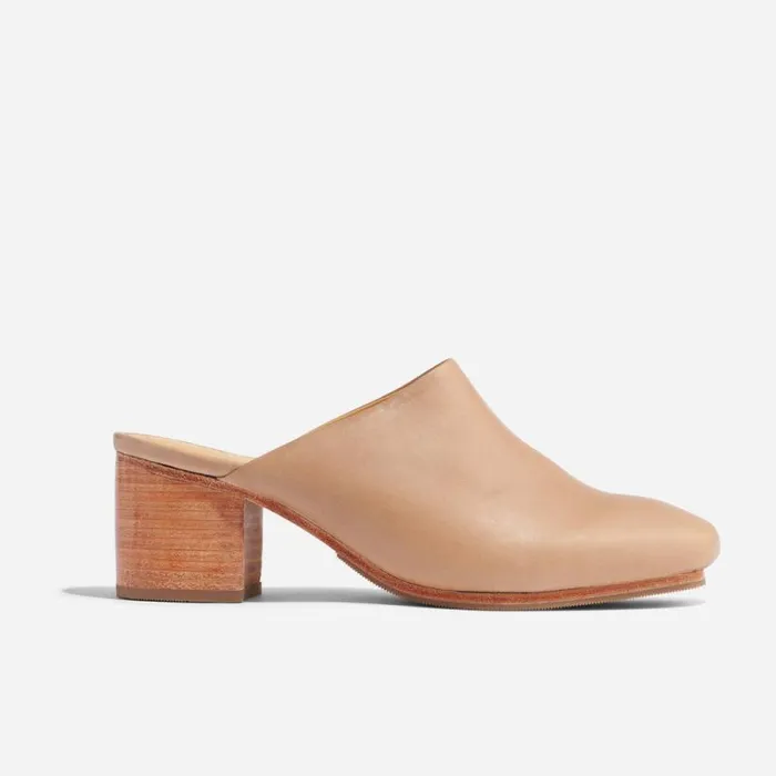 Nisolo Loafers and Mules Women AllDay Heeled Mule Almond Nisolo Loafers and Mules Women AllDay Heeled Mule Almond