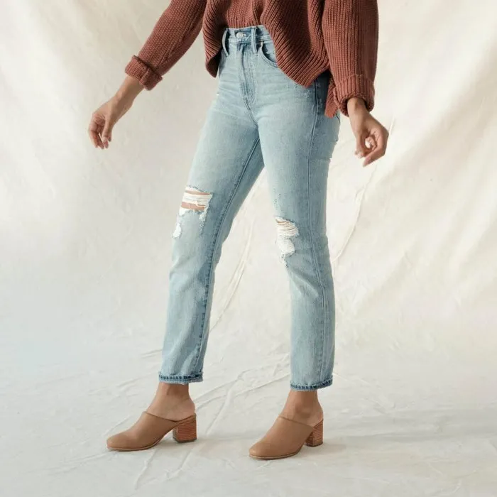 Nisolo Loafers and Mules Women AllDay Heeled Mule Almond Nisolo Loafers and Mules Women AllDay Heeled Mule Almond