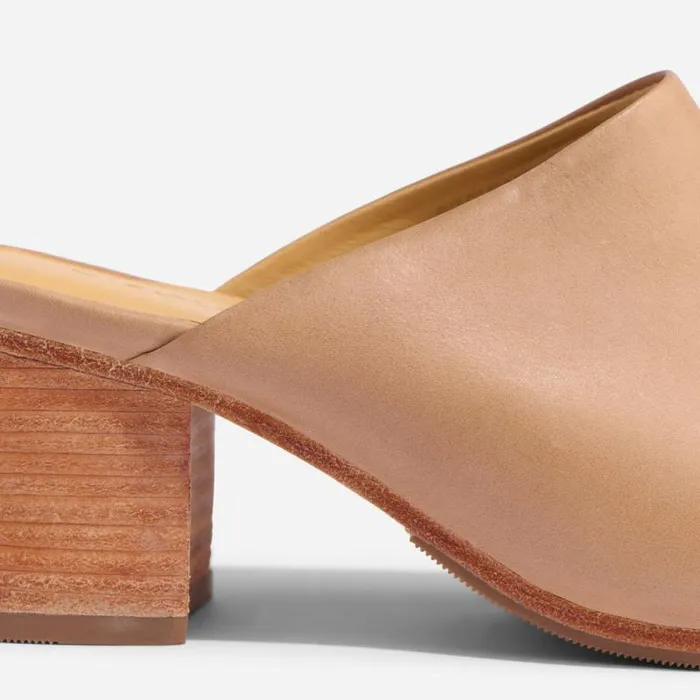 Nisolo Loafers and Mules Women AllDay Heeled Mule Almond Nisolo Loafers and Mules Women AllDay Heeled Mule Almond