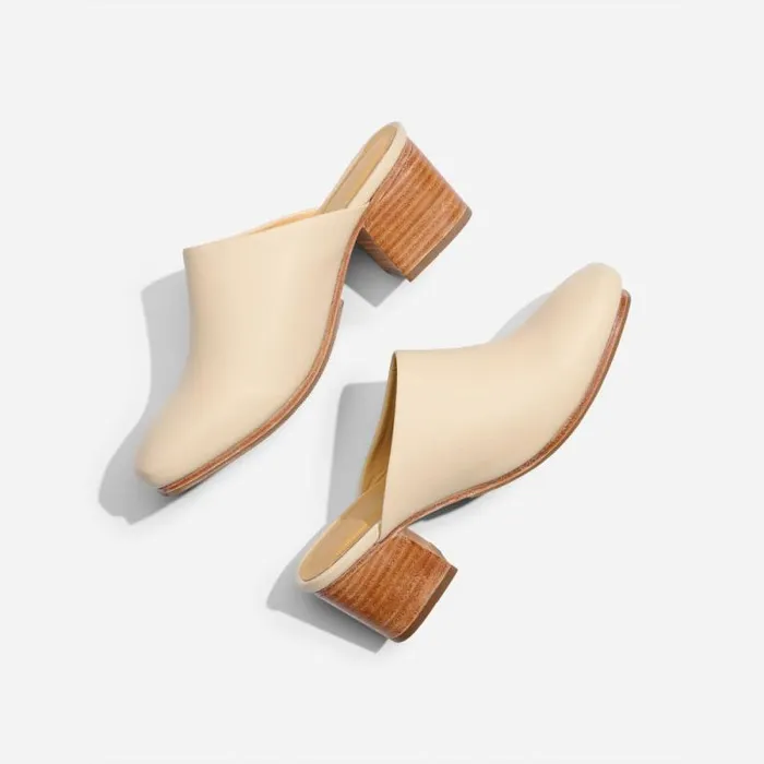 Nisolo Loafers and Mules Women AllDay Heeled Mule Bone Nisolo Loafers and Mules Women AllDay Heeled Mule Bone