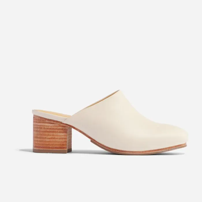 Nisolo Loafers and Mules Women AllDay Heeled Mule Bone Nisolo Loafers and Mules Women AllDay Heeled Mule Bone