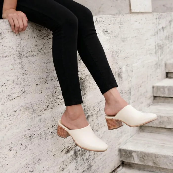 Nisolo Loafers and Mules Women AllDay Heeled Mule Bone Nisolo Loafers and Mules Women AllDay Heeled Mule Bone
