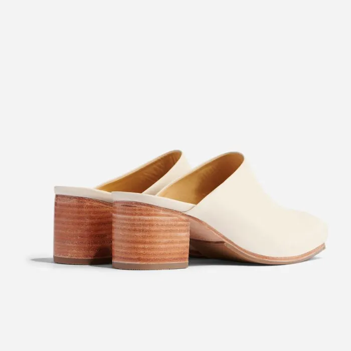 Nisolo Loafers and Mules Women AllDay Heeled Mule Bone Nisolo Loafers and Mules Women AllDay Heeled Mule Bone