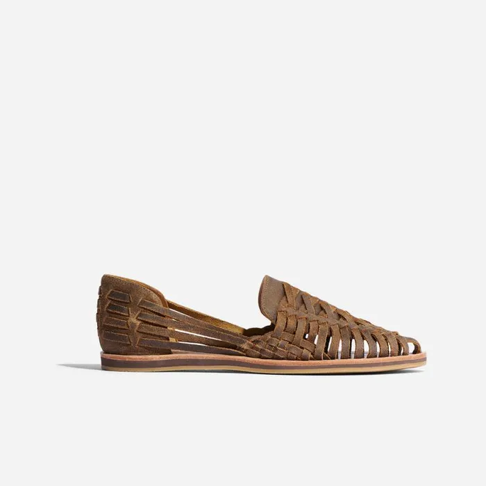 Nisolo Oxfords and Loafers Men Huarache Sandal Waxed Brown Nisolo Oxfords and Loafers Men Huarache Sandal Waxed Brown