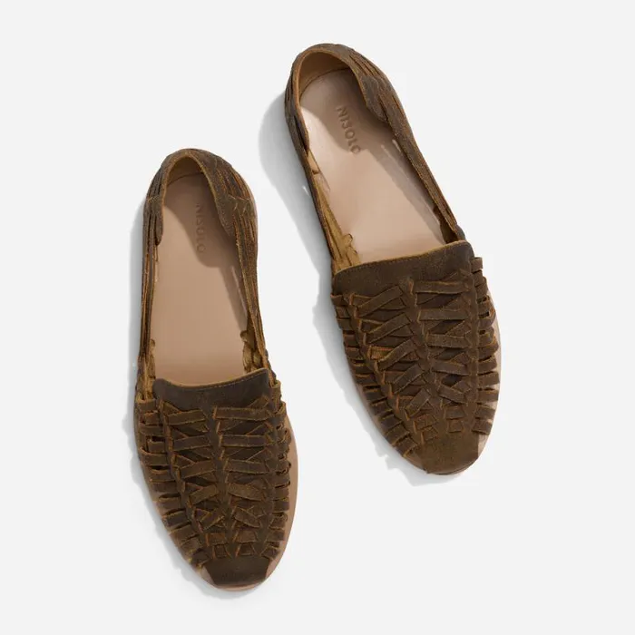 Nisolo Oxfords and Loafers Men Huarache Sandal Waxed Brown Nisolo Oxfords and Loafers Men Huarache Sandal Waxed Brown