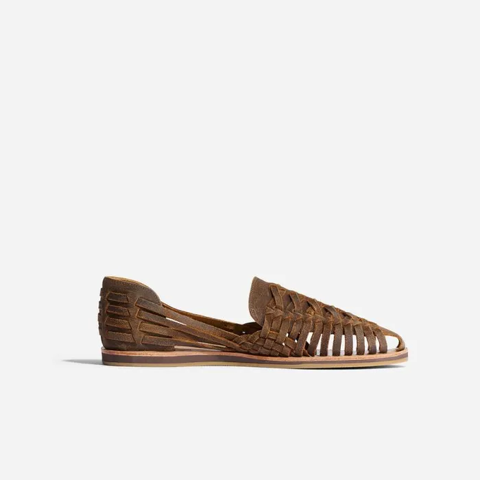 Nisolo Oxfords and Loafers Men Huarache Sandal Waxed Brown Nisolo Oxfords and Loafers Men Huarache Sandal Waxed Brown