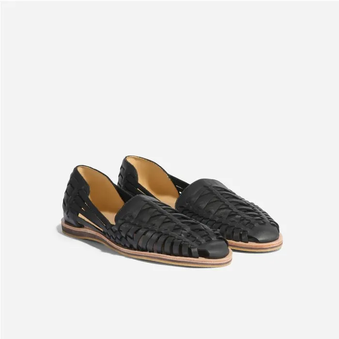 Nisolo Sandals and Slip Ons Men Huarache Sandal Black