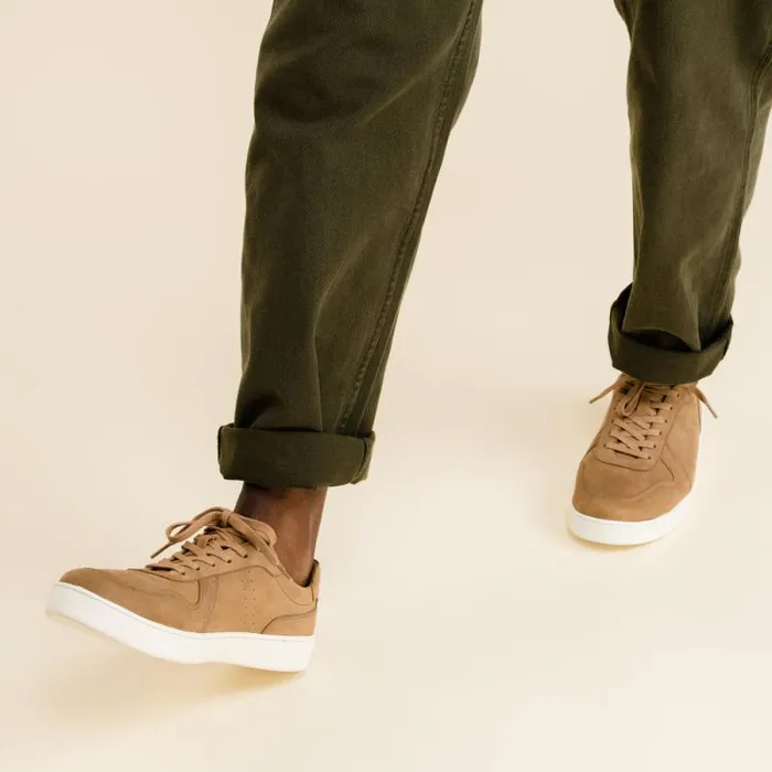 Nisolo Sneakers Men Beto GoTo Court Sneaker Tobacco Nisolo Sneakers Men Beto GoTo Court Sneaker Tobacco