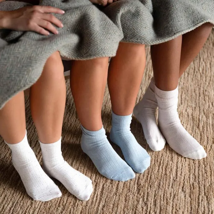 Nisolo Socks Men Cotton Mid Sock Heather Black Marl Nisolo Socks Men Cotton Mid Sock Heather Black Marl