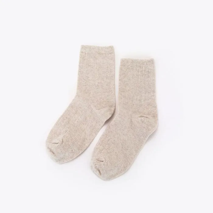 Nisolo Socks Men Cotton Mid Sock Linen