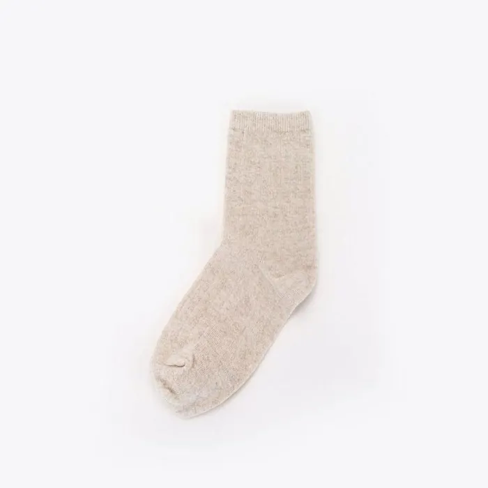 Nisolo Socks Men Cotton Mid Sock Linen