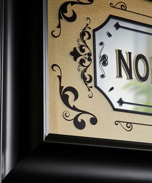 Nobody Gets Out Sober Framed Mirror Sign Black Home Accessories Joebrowns Homeware