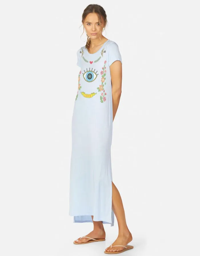 Omega X Floral Eye Love Cornflower Blue Women039s Lauren Moshi Dresses