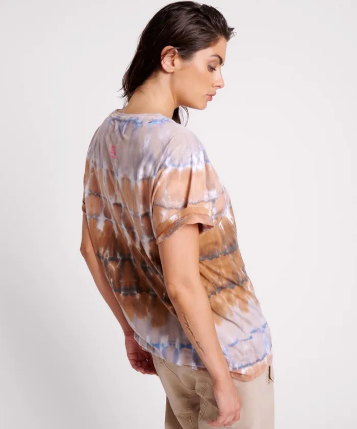 One Teaspoon Basic Tees MIRAGE HAND TIE DYED ORGANIC UNISEX TEE 8211 Women One Teaspoon Basic Tees MIRAGE HAND TIE DYED ORGANIC UNISEX TEE 8211 Women