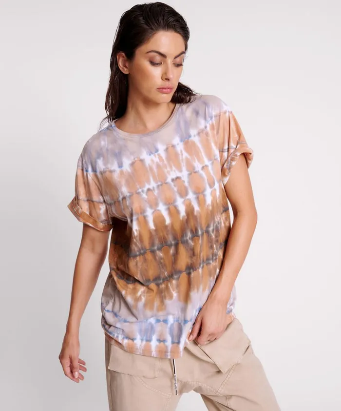One Teaspoon Basic Tees MIRAGE HAND TIE DYED ORGANIC UNISEX TEE 8211 Women One Teaspoon Basic Tees MIRAGE HAND TIE DYED ORGANIC UNISEX TEE 8211 Women