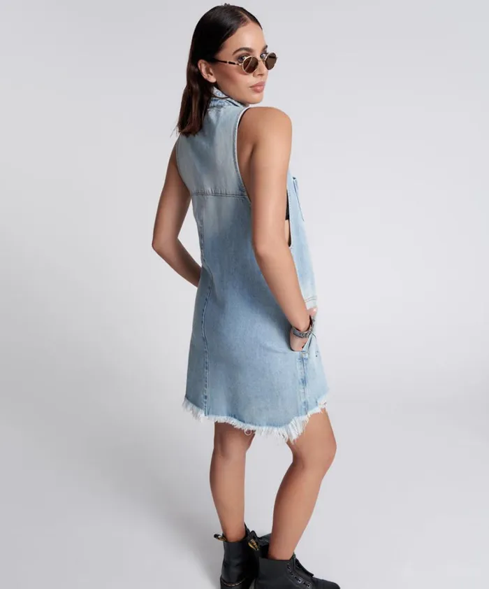 One Teaspoon Denim Dresses BEST BLUE ARTISTE BRAXTON DRESS 8211 Women One Teaspoon Denim Dresses BEST BLUE ARTISTE BRAXTON DRESS 8211 Women