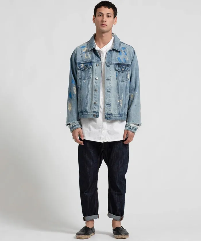 One Teaspoon Denim Jackets PAINTED DENIM JACKET 8211 Women