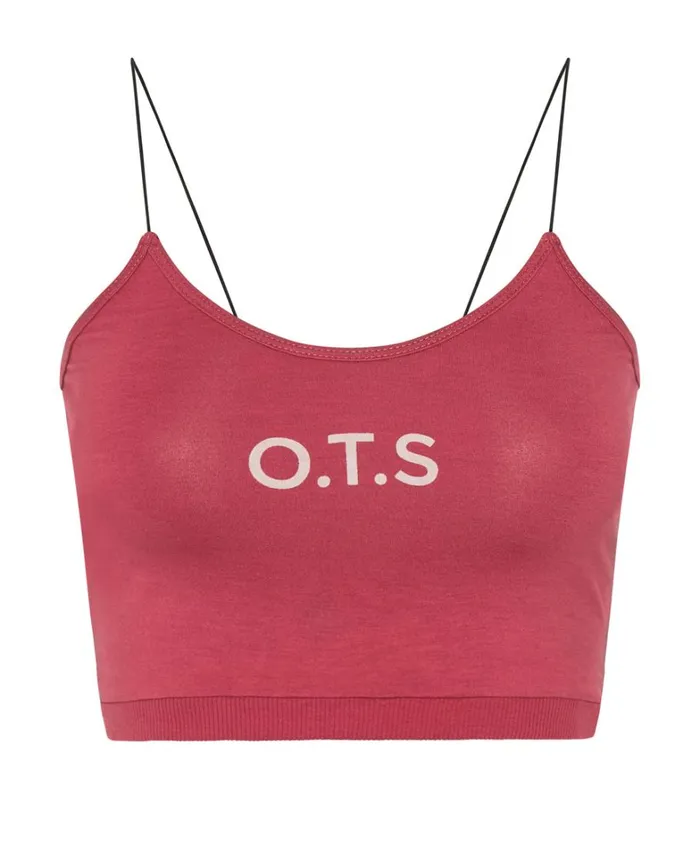 One Teaspoon Intimates OTS PINK BOXER CROP BRALETTE 8211 Women