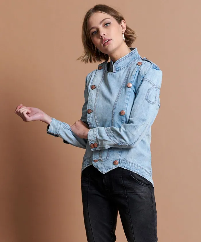 One Teaspoon Jackets BLUE HART MILITAIRE JACKET 8211 Women