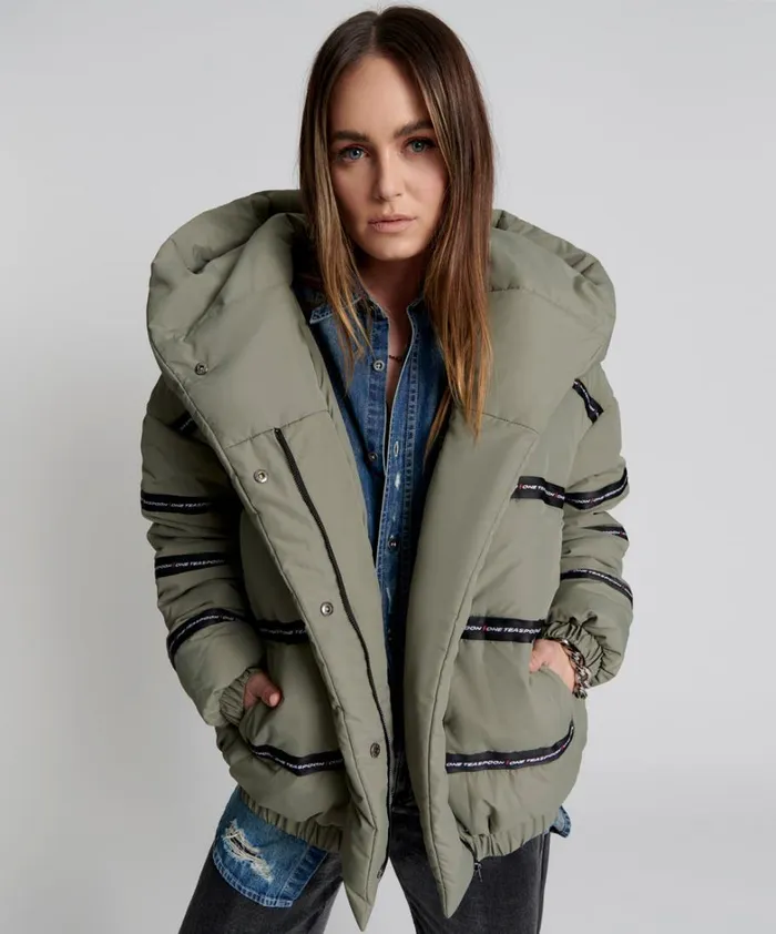 One Teaspoon Jackets OT KHAKI PUFFA JACKET 8211 Women One Teaspoon Jackets OT KHAKI PUFFA JACKET 8211 Women