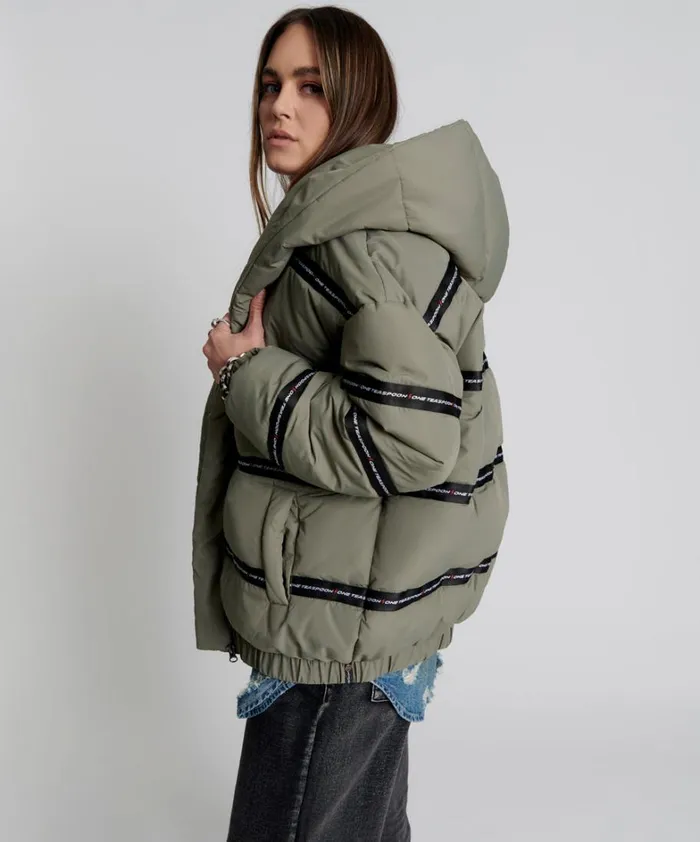 One Teaspoon Jackets OT KHAKI PUFFA JACKET 8211 Women One Teaspoon Jackets OT KHAKI PUFFA JACKET 8211 Women