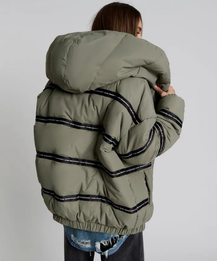 One Teaspoon Jackets OT KHAKI PUFFA JACKET 8211 Women One Teaspoon Jackets OT KHAKI PUFFA JACKET 8211 Women