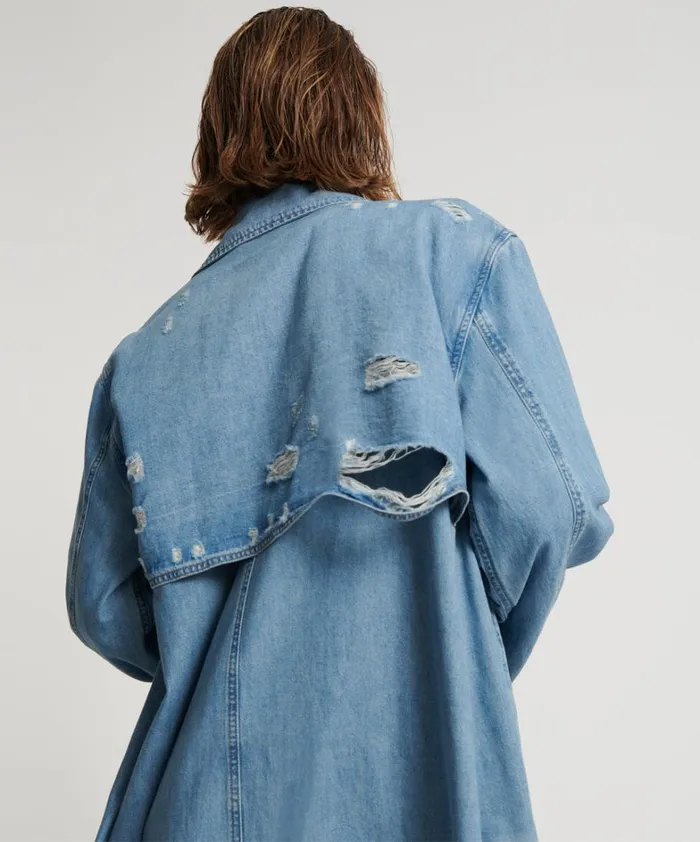 One Teaspoon Jackets PACIFICA DENIM TRENCH COAT 8211 Women One Teaspoon Jackets PACIFICA DENIM TRENCH COAT 8211 Women