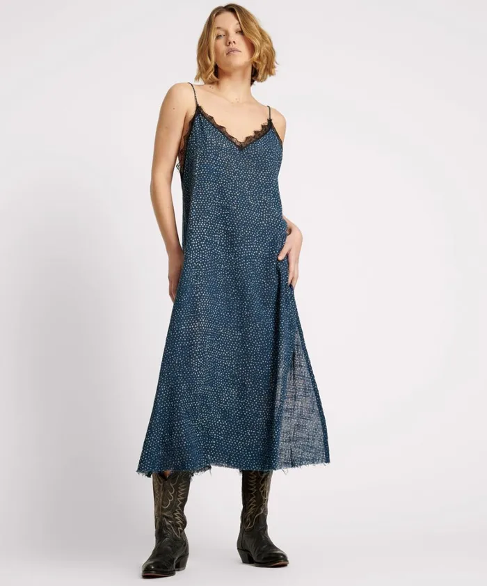 One Teaspoon Midi and Maxi Dresses BATIK SPOT HAND DYED DELIRIOUS MAXI DRESS 8211 Women