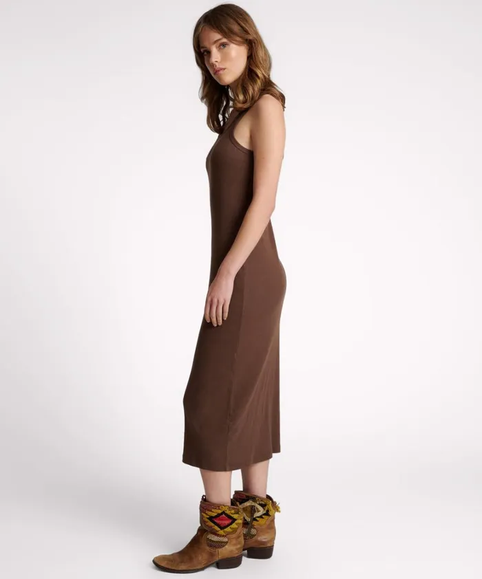 One Teaspoon Midi and Maxi Dresses ONE TEASPOON RIB SINGLET MIDI DRESS 8211 Women