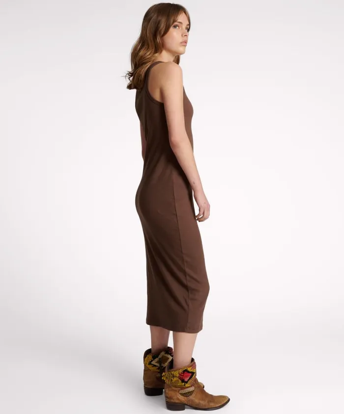 One Teaspoon Midi and Maxi Dresses ONE TEASPOON RIB SINGLET MIDI DRESS 8211 Women