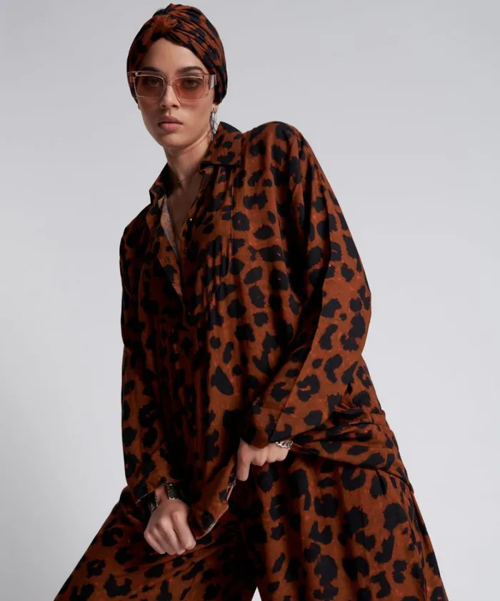 One Teaspoon Mini Dresses ANIMAL ANARCHY TUX TUNIC 8211 Women