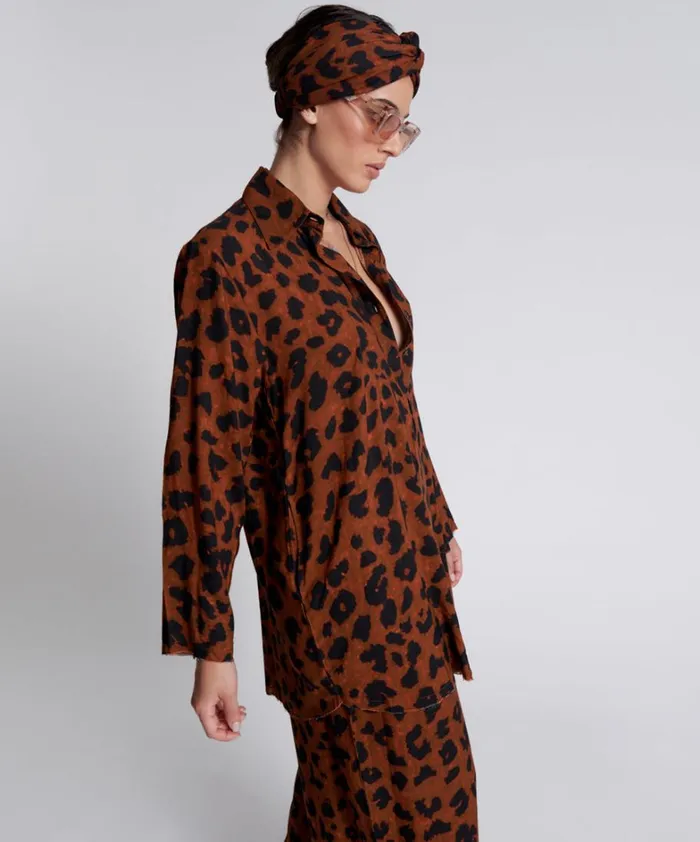 One Teaspoon Mini Dresses ANIMAL ANARCHY TUX TUNIC 8211 Women