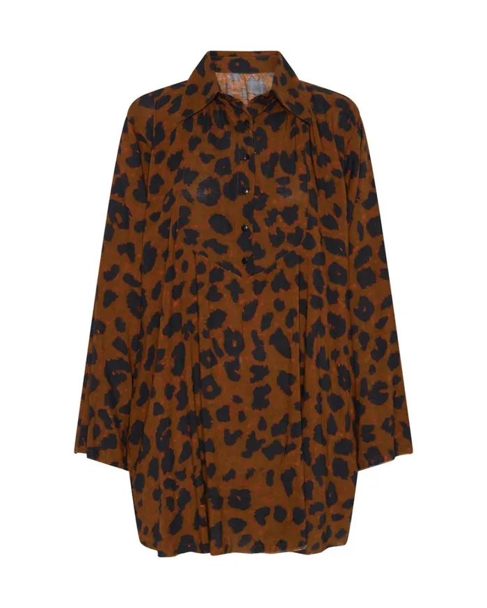 One Teaspoon Mini Dresses ANIMAL ANARCHY TUX TUNIC 8211 Women