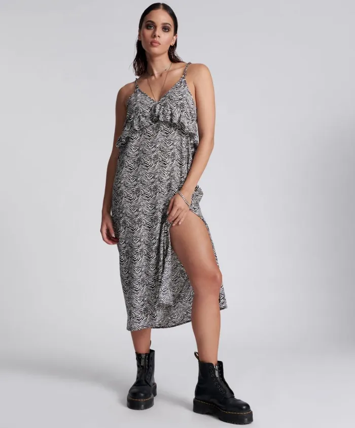 One Teaspoon Mini Dresses INTERFERENCE SLIP DRESS 8211 Women