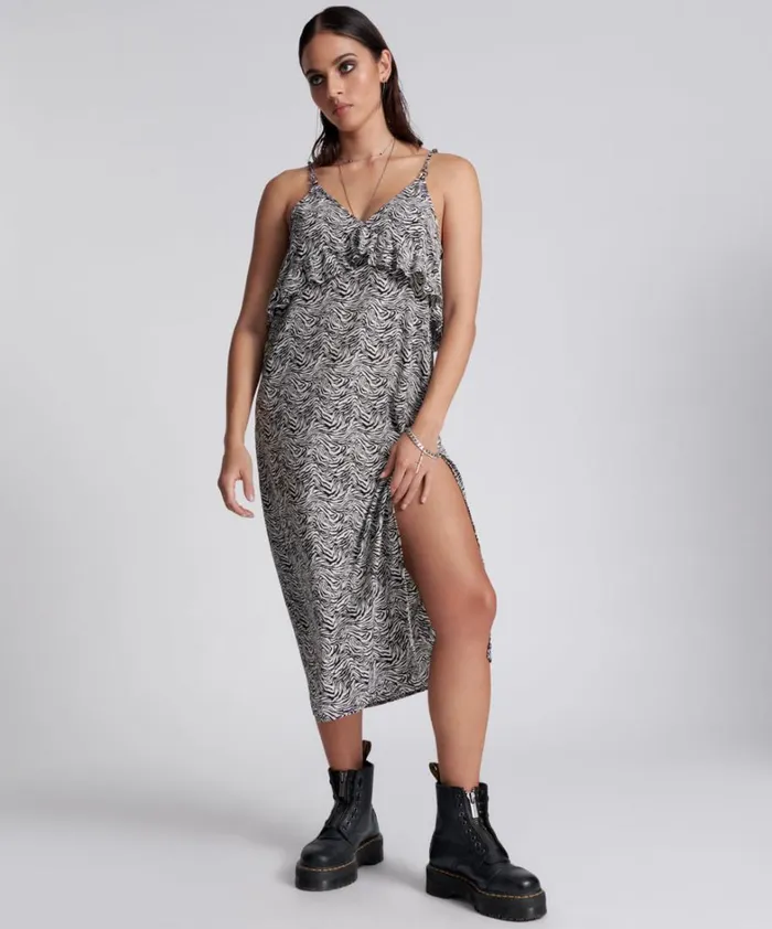 One Teaspoon Mini Dresses INTERFERENCE SLIP DRESS 8211 Women