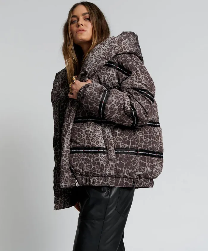 One Teaspoon Puffa Jackets ADDICTED ANIMAL PUFFA JACKET 8211 Women One Teaspoon Puffa Jackets ADDICTED ANIMAL PUFFA JACKET 8211 Women