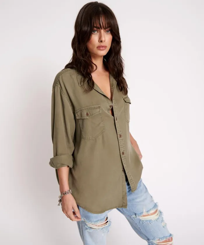 One Teaspoon Shirts CUT OFF ORIGINAL LIBERTY SHIRT 8211 Women One Teaspoon Shirts CUT OFF ORIGINAL LIBERTY SHIRT 8211 Women
