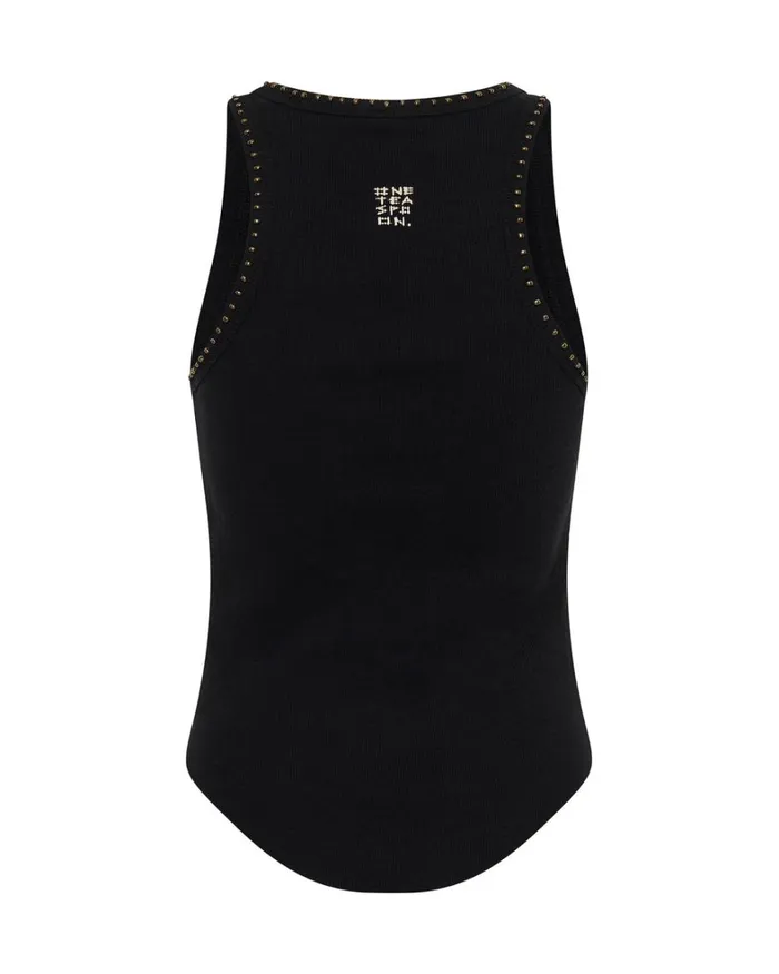 One Teaspoon Tees and Tanks HAND BEADED RAMONE TANK 8211 Women One Teaspoon Tees and Tanks HAND BEADED RAMONE TANK 8211 Women