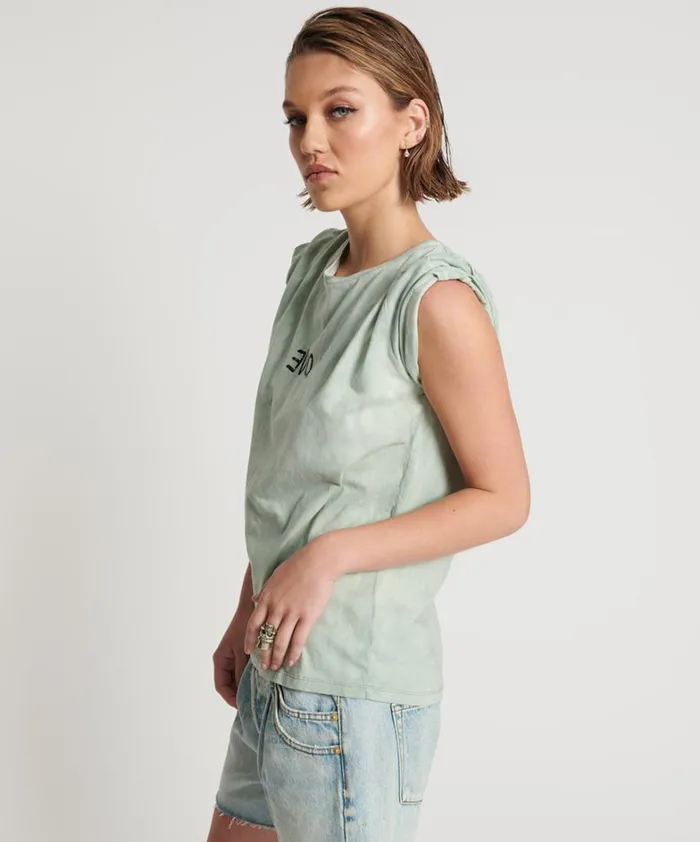 One Teaspoon Tees and Tanks LOVE STAINED CREW TEE 8211 Women One Teaspoon Tees and Tanks LOVE STAINED CREW TEE 8211 Women