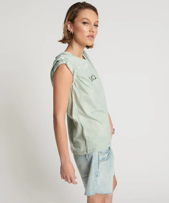 One Teaspoon Tees and Tanks LOVE STAINED CREW TEE 8211 Women One Teaspoon Tees and Tanks LOVE STAINED CREW TEE 8211 Women