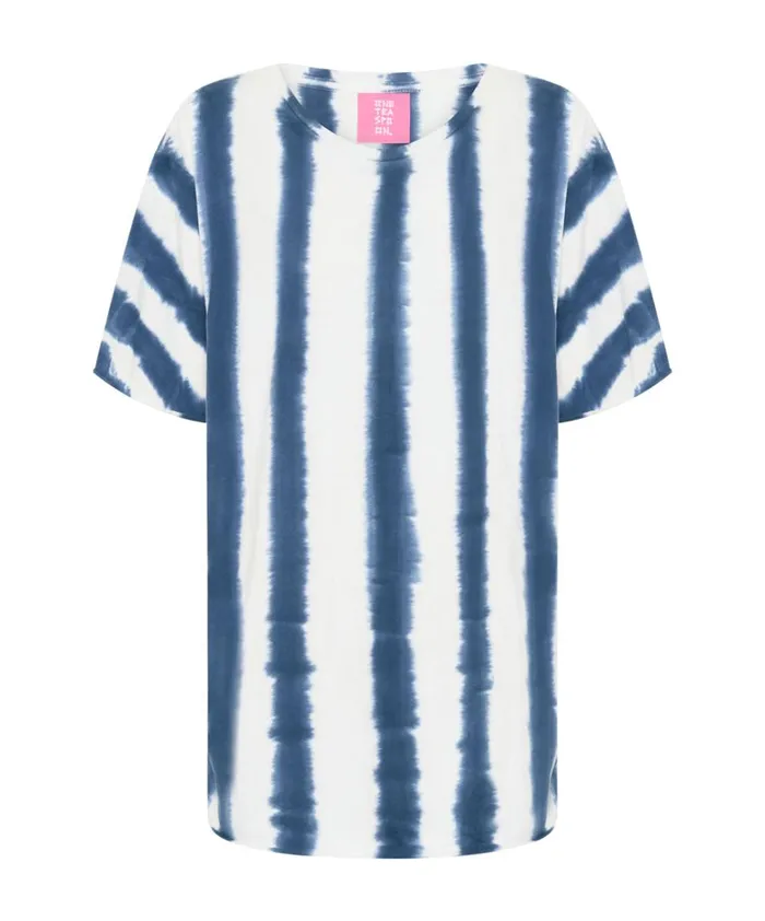 One Teaspoon Tees and Tanks ORGANIC HAND PAINTED STRIPE UNISEX TEE 8211 Women