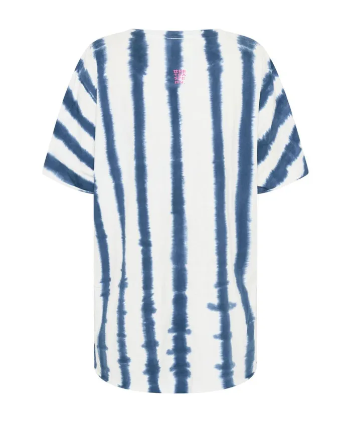 One Teaspoon Tees and Tanks ORGANIC HAND PAINTED STRIPE UNISEX TEE 8211 Women