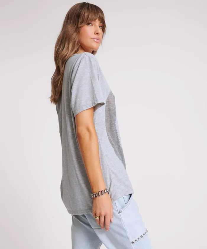 One Teaspoon Tees and Tanks PEACE BURNOUT BASKETBALL TEE 8211 Women One Teaspoon Tees and Tanks PEACE BURNOUT BASKETBALL TEE 8211 Women