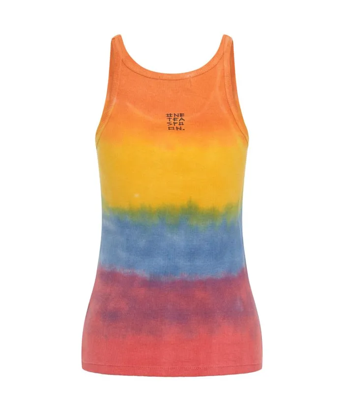 One Teaspoon Tees and Tanks SUNSET STRIPE RIB SINGLET 8211 Women