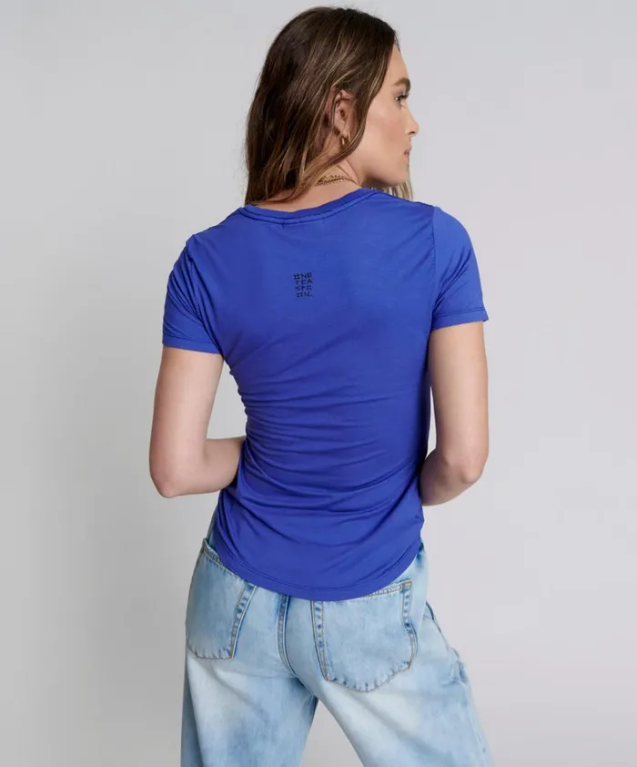 One Teaspoon Tees and Tanks VIOLET LOGO FITTED TEE 8211 Women