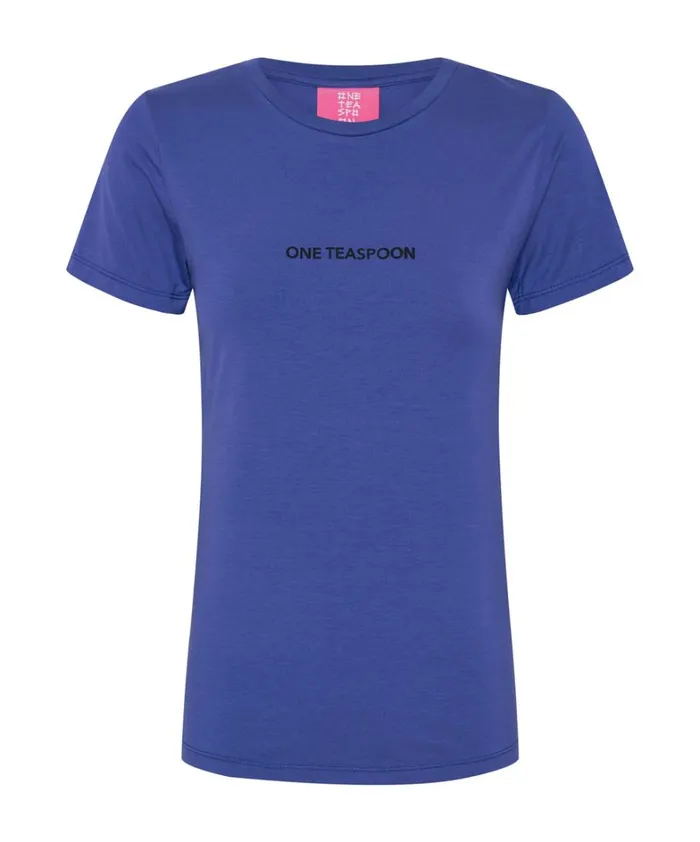 One Teaspoon Tees and Tanks VIOLET LOGO FITTED TEE 8211 Women