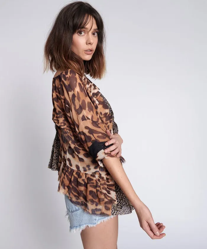 One Teaspoon Tops ANIMAL NIGHT DANCE TOP 8211 Women One Teaspoon Tops ANIMAL NIGHT DANCE TOP 8211 Women