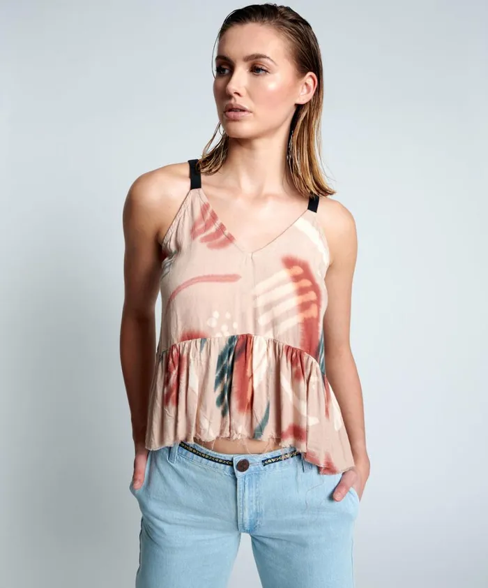 One Teaspoon Tops COSMIC RUNNAWAY CAMI 8211 Women